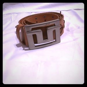 Vintage J. Lindeberg beige belt - small